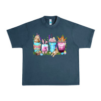 Midnight Navy rabbit coffee cups Urban Heavy Tee - Zillion Design Studio