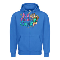 True Royal no thanks cupid Zipper Hoodie - AdoDesignShop
