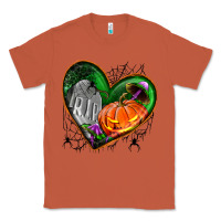 Copper halloween heart with pumpkin Classic Tee - BundleAndBundleShop
