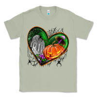Matcha halloween heart with pumpkin Classic Tee - BundleAndBundleShop