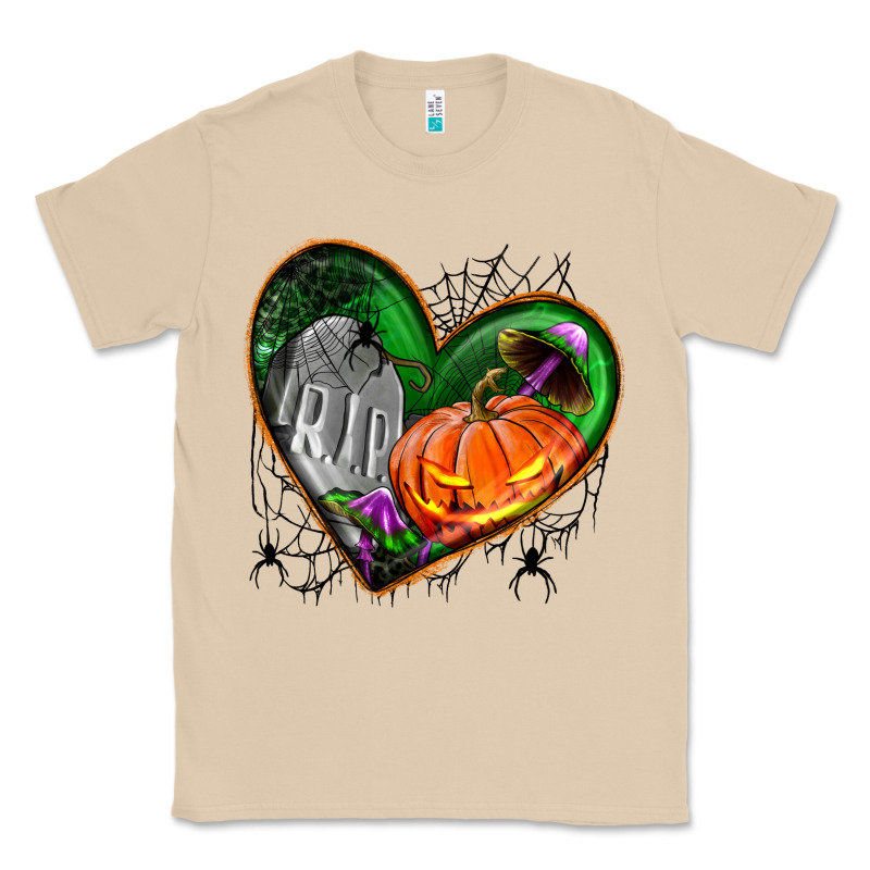 Halloween Heart With Pumpkin Classic Tee by BundleAndBundleShop | Teevron