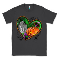 Smoke halloween heart with pumpkin Classic Tee - BundleAndBundleShop