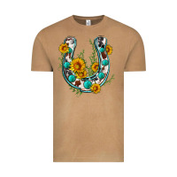 Vintage Camel cowhide sunflower horseshoe Vintage Tee - Zillion Design Studio