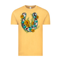 Vintage Mustard cowhide sunflower horseshoe Vintage Tee - Zillion Design Studio