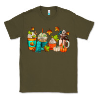 Army Green fall coffee cups Classic Tee - AdoDesignShop