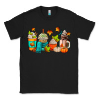 Black fall coffee cups Classic Tee - AdoDesignShop