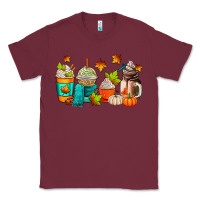Burgundy fall coffee cups Classic Tee - AdoDesignShop