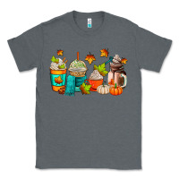 Charcoal Heather fall coffee cups Classic Tee - AdoDesignShop