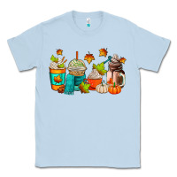Dusty Blue fall coffee cups Classic Tee - AdoDesignShop