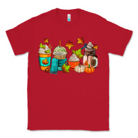 Red fall coffee cups Classic Tee - AdoDesignShop