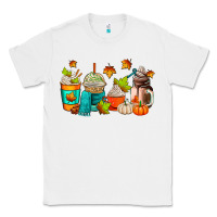 White fall coffee cups Classic Tee - AdoDesignShop