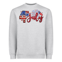 Heather Grey 4th of july zillion Heavyweight Sweatshirt - Zillion Design Studio