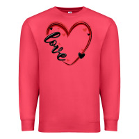 Cardinal valentines day heart Premium Sweatshirt - MaliasSmallBusiness