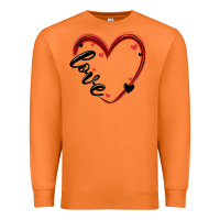 Carrot valentines day heart Premium Sweatshirt - MaliasSmallBusiness