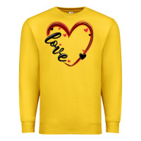 Lemon valentines day heart Premium Sweatshirt - MaliasSmallBusiness