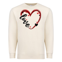 Sandshell valentines day heart Premium Sweatshirt - MaliasSmallBusiness