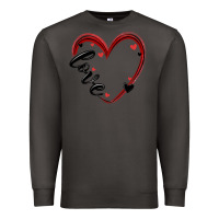Smoke valentines day heart Premium Sweatshirt - MaliasSmallBusiness