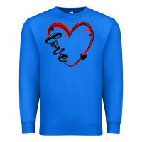 True Royal valentines day heart Premium Sweatshirt - MaliasSmallBusiness