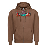 Chestnut no thanks cupid Zipper Hoodie - AdoDesignShop