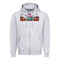 Heather Grey no thanks cupid Zipper Hoodie - AdoDesignShop