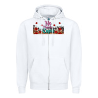 White no thanks cupid Zipper Hoodie - AdoDesignShop