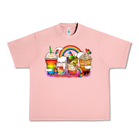 Salmon rainbow coffee cups Urban Heavy Tee - Zillion Design Studio