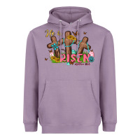 Lavender he is risen Heavyweight Hoodie - MaliasSmallBusiness