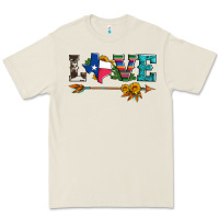 Bone love texas serape cowhide cactus and sunflowers Premium Tee - Artiststas