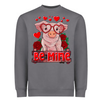 Storm be mine valentine's day baby pig Heavyweight Sweatshirt - RanaPortraitStore