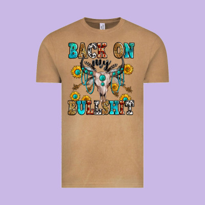 Back On My Bullshit Vintage Tee Designed By Zillion Design Studio
