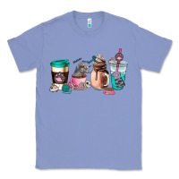 Colony Blue cat  coffee cup Classic Tee - AdoDesignShop