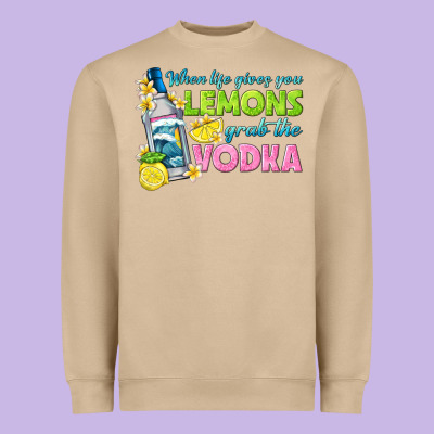 When Life Gives You Lemons Heavyweight Sweatshirt Designed By Texasbilliewilder