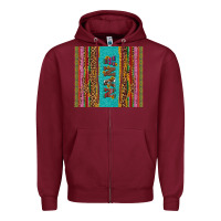 Burgundy nana cinco de mayo Zipper Hoodie - Artiststas