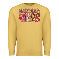 Antique Gold valentine vibes Premium Sweatshirt - MaliasSmallBusiness