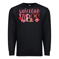 Black valentine vibes Premium Sweatshirt - MaliasSmallBusiness