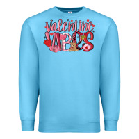 Ocean Blue valentine vibes Premium Sweatshirt - MaliasSmallBusiness