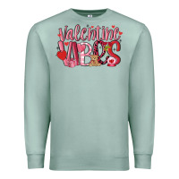Seafoam valentine vibes Premium Sweatshirt - MaliasSmallBusiness