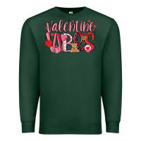 Sports Green valentine vibes Premium Sweatshirt - MaliasSmallBusiness