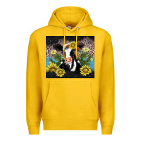 Lemon cow cactus and sunflower Premium Hoodie - AdoDesignShop