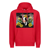 Red cow cactus and sunflower Premium Hoodie - AdoDesignShop