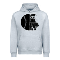 Heather Grey I Know I Play Like A Girl Try To Keep Up Urban Hoodie - Bettercallsaul
