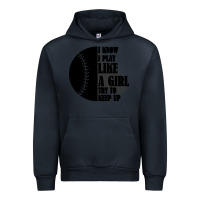 Navy I Know I Play Like A Girl Try To Keep Up Urban Hoodie - Bettercallsaul