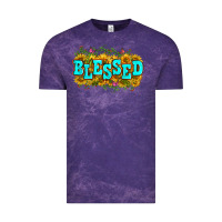 Cloud Purple western blessed Vintage Tee - Zillion Design Studio