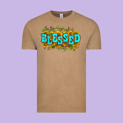Western Blessed Vintage Tee Designed By Zillion Design Studio