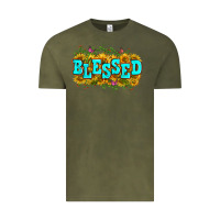 Vintage Olive western blessed Vintage Tee - Zillion Design Studio