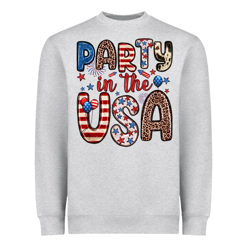 Party In The Usa Heavyweight Sweatshirt by Zillion Design Studio | Teevron