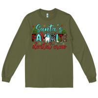 Army Green santas favorite dental crew Long Sleeve Tee - JahusDesignShop