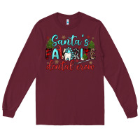 Burgundy santas favorite dental crew Long Sleeve Tee - JahusDesignShop