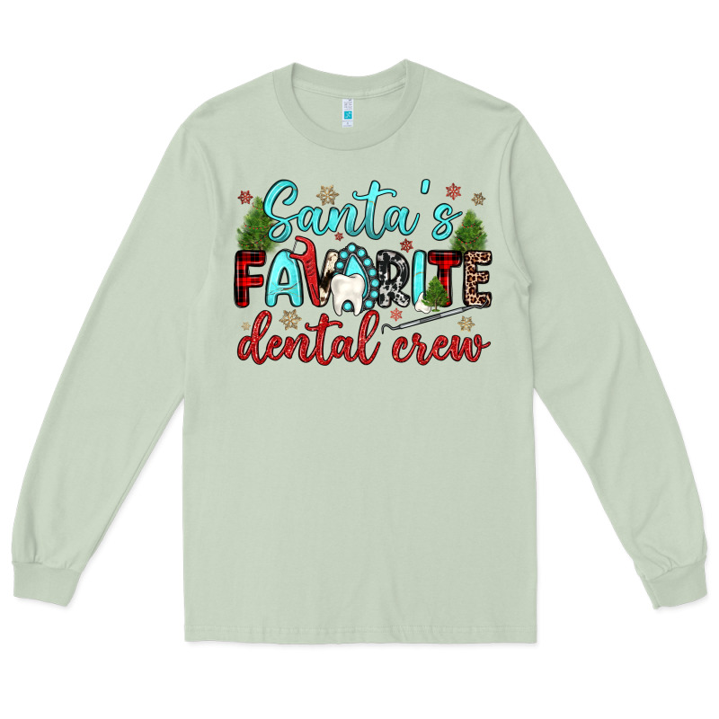 Santas Favorite Dental Crew Long Sleeve Tee by JahusDesignShop | Teevron