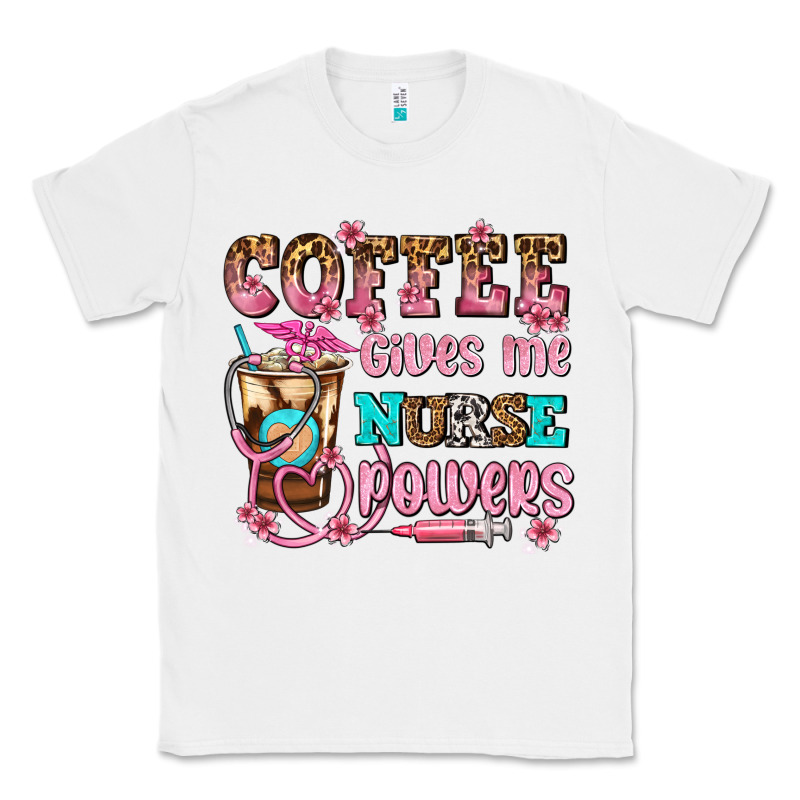 Coffee Gives Me Nurse Power Classic Tee by AdoDesignShop | Teevron